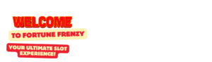 Text banner saying: Welcome to Fortune Frenzy, your ultimate slot experience!